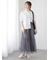 ラメチュールギャザースカート