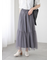 ラメチュールギャザースカート