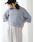 ラメ混なみなみメッシュニット