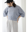 ラメ混なみなみメッシュニット
