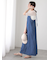 ◎フロントジップデニムジャンパースカート