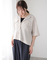◎麻調バックプリーツシャツ