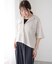 ◎麻調バックプリーツシャツ