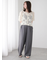 サイドラインストレートパンツ