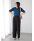 サイドラインストレートパンツ