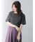 ピグメント加工ボートネックTシャツ