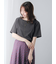 ピグメント加工ボートネックTシャツ