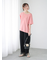 ピグメント加工ボートネックTシャツ