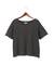 ピグメント加工ボートネックTシャツ