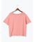 ピグメント加工ボートネックTシャツ