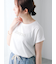 【接触冷感】パールロゴフレンチ袖Tシャツ
