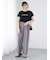 【接触冷感】パールロゴフレンチ袖Tシャツ