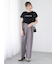 【接触冷感】パールロゴフレンチ袖Tシャツ