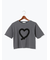 ハートフリル刺繍Tシャツ