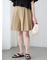 チノキュロットプリーツショートパンツ