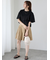 チノキュロットプリーツショートパンツ