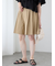 チノキュロットプリーツショートパンツ