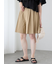 チノキュロットプリーツショートパンツ