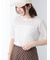 シアーハーフスリーブトップス