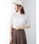 シアーハーフスリーブトップス
