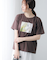 フラワー転写プリントTシャツ