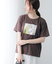 フラワー転写プリントTシャツ