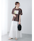 フラワー転写プリントTシャツ