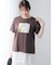 フラワー転写プリントTシャツ