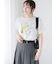 フラワー転写プリントTシャツ