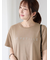 【接触冷感】ラインストーンクロップドTシャツ