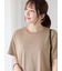【接触冷感】ラインストーンクロップドTシャツ
