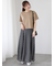 【接触冷感】ラインストーンクロップドTシャツ