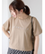【接触冷感】ラインストーンクロップドTシャツ
