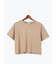 【接触冷感】ラインストーンクロップドTシャツ