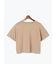 【接触冷感】ラインストーンクロップドTシャツ
