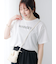 フラワーロゴプリントTシャツ