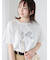 【接触冷感】箔リボンモチーフTシャツ