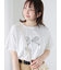 【接触冷感】箔リボンモチーフTシャツ