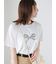 【接触冷感】箔リボンモチーフTシャツ
