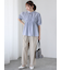 麻調タック入りイージーパンツ