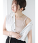 ラメ混ワイドリブキャミソール
