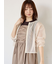 メッシュノーカラーブルゾン