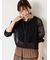 メッシュノーカラーブルゾン