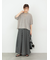 裾ロールステッチニット