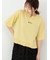 裾フリル刺繍Tシャツ
