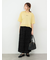 裾フリル刺繍Tシャツ