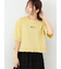 裾フリル刺繍Tシャツ