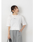 裾フリル刺繍Tシャツ