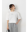 裾フリル刺繍Tシャツ