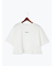 裾フリル刺繍Tシャツ